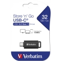 Verbatim Store 'n' Go USB flash drive 128 GB USB Type-C 3.2 Gen 1 (3.1 Gen 1) Black Verbatim Store 'n' Go USB flash drive 128 GB USB Type-C 3.2 Gen 1 (3.1 Gen 1) Black