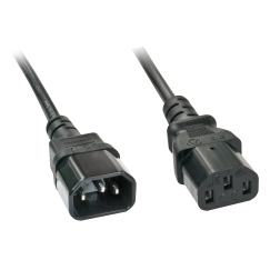 Lindy 30331 кабель питания Черный 2 m Разъем C14 Разъем C13