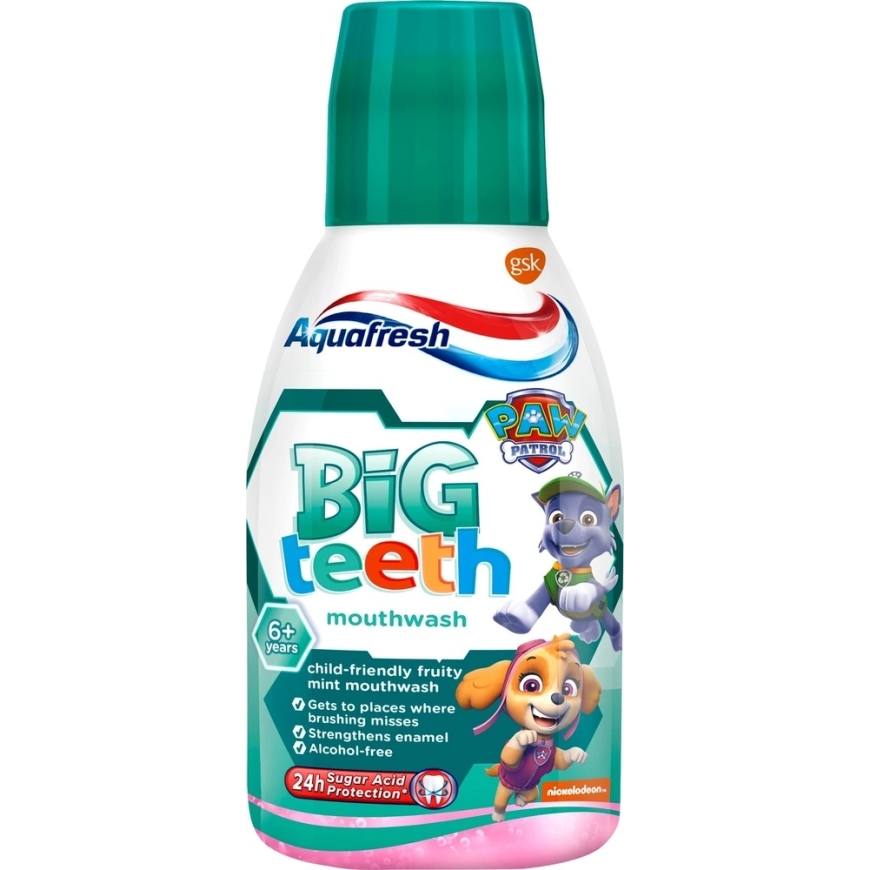 Aquafresh Big Teeth ополаскиватель для рта для детей 6+ 300 мл – 3