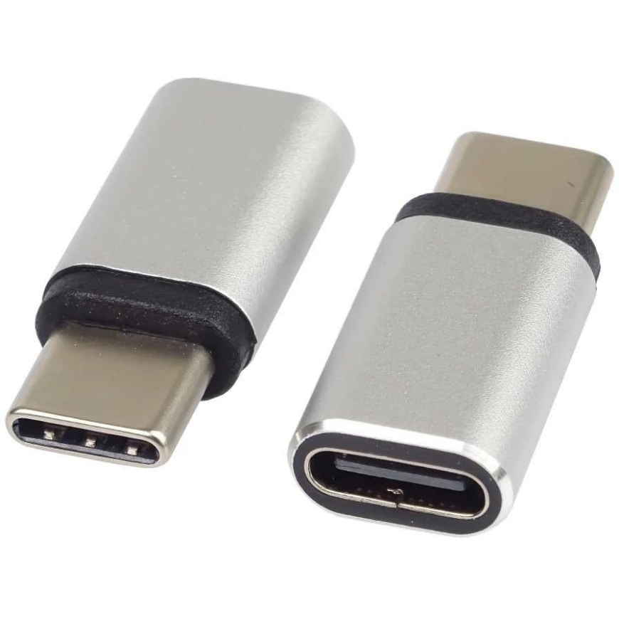 „PremiumCord“ adapter USB-C pesa - USB-C pistik, hõbedane