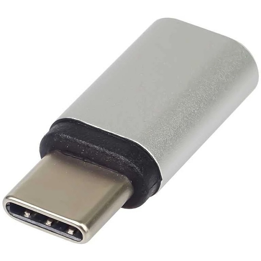 PremiumCord USB-C Socket to USB-C Plug Adapter, Silver – 3