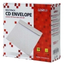 Envelope for 1 piece CD, paper, white, with adhesive flap, Logo, 100-pack Envelope for 1 piece CD, paper, white, with adhesive flap, Logo, 100-pack