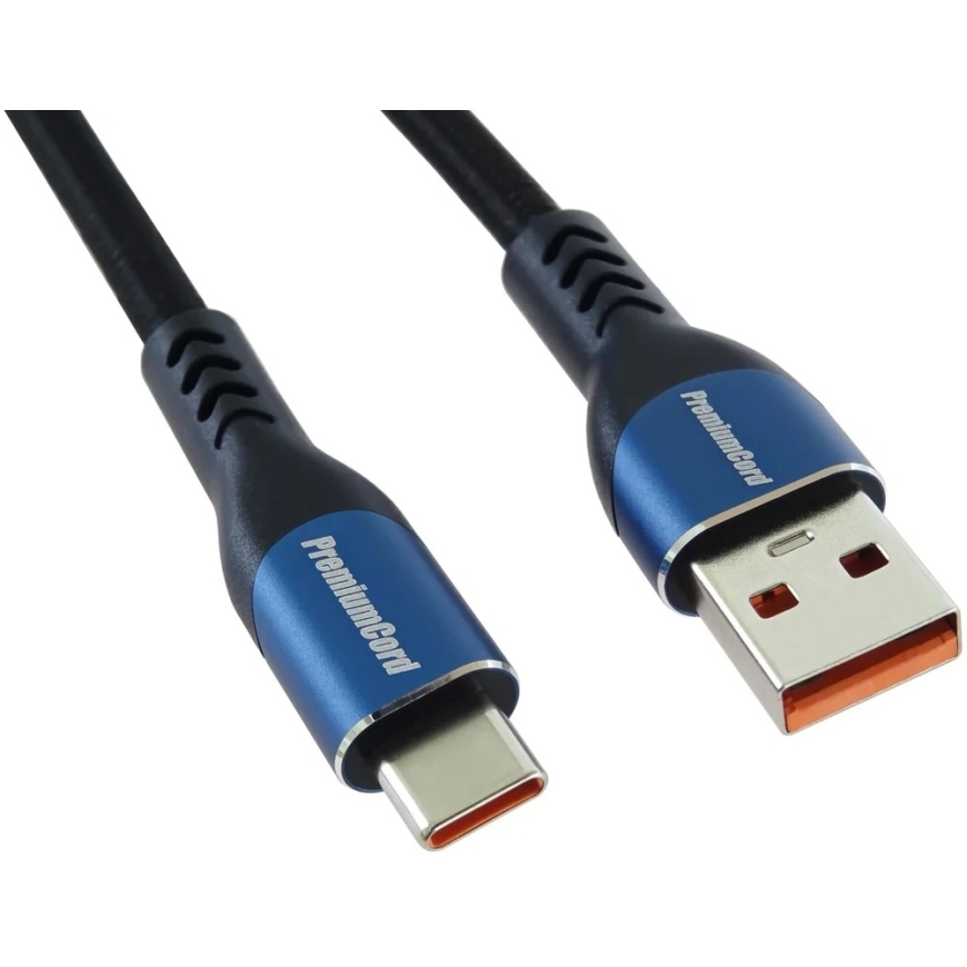Kabel USB PremiumCord USB-A - USB-C 1 m Sinine (ku31cy1) – 3
