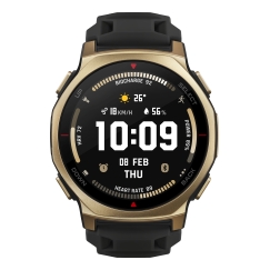 Amazfit T-rex 3 Pro 3,35 cm (1.32") AMOLED 44 mm Digitaalinen 466 x 466 pikseliä Kosketusnäyttö Kulta Wi-Fi GPS (satelliitti)