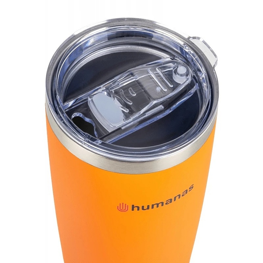 Termos - Humanas Fluo 600 ml Ruostumatonta Terästä Vesitiivis Oranssi – 3