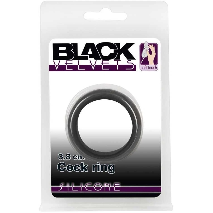 Black Velvets Black Velvets Cock Ring 3.8 cm – 3
