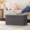 Foldable pouf with storage Spacetronik SFFSB0003GG Foldable pouf with storage Spacetronik SFFSB0003GG