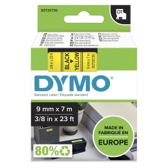 DYMO D1 Standard - Black on Yellow - 9mm