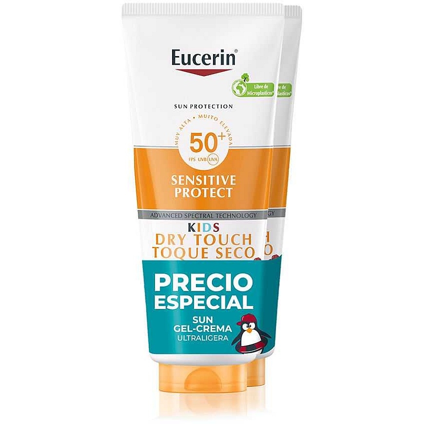 Eucerin SUN SENSITIVE PROTECT KIDS gel cream SPF50+ pack 2 x 200 ml