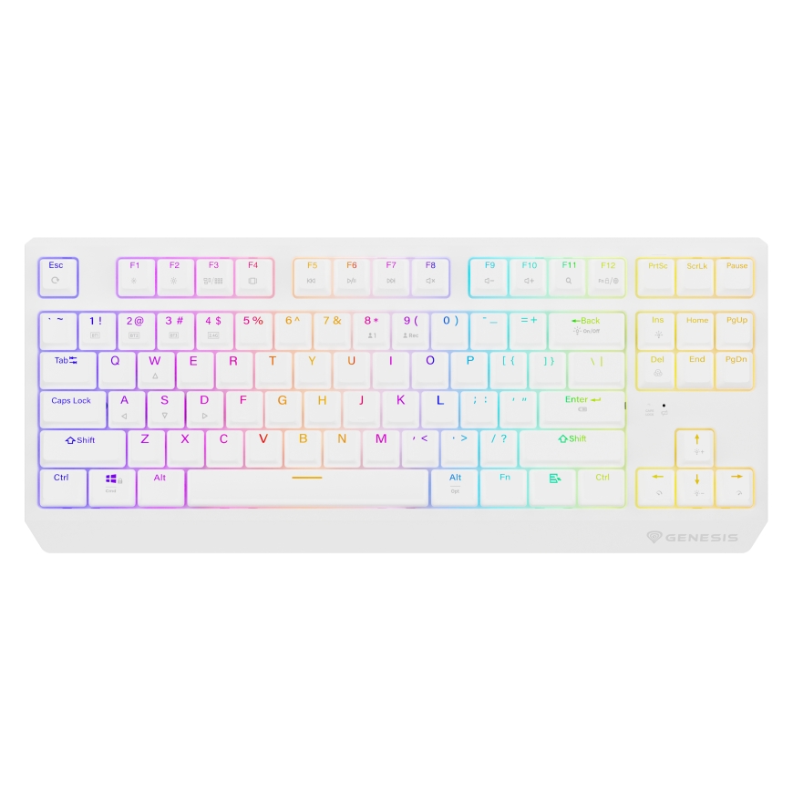 GENESIS Thor 230 TKL White Wireless Outemu Red – 2
