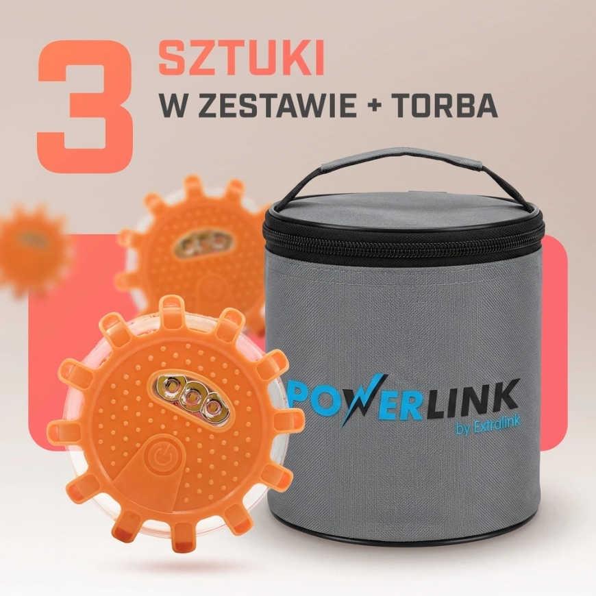 „Extralink Smartlife“ | LED-tienvaroitin | Tienvaroitin, 3 kpl pakkaus – 3