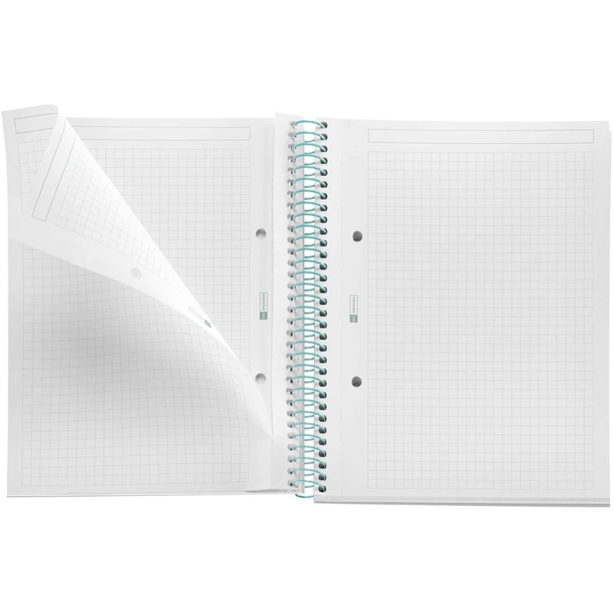 APLI Spiral Notebook, A5, 80 Sheets, Grid, Moss – 2