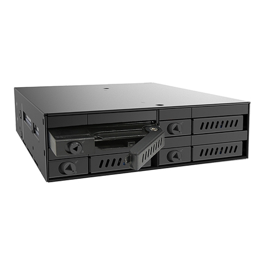 Chieftec CMR-425 diskų įrenginio skyriaus dangtelis Nešantysis skydelis Juoda – 2