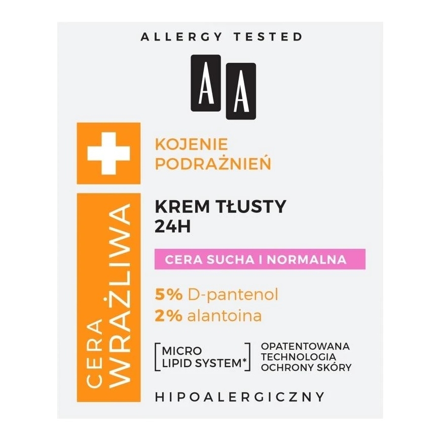 AA jautrią ādu nomierinošs līdzeklis, 50 ml