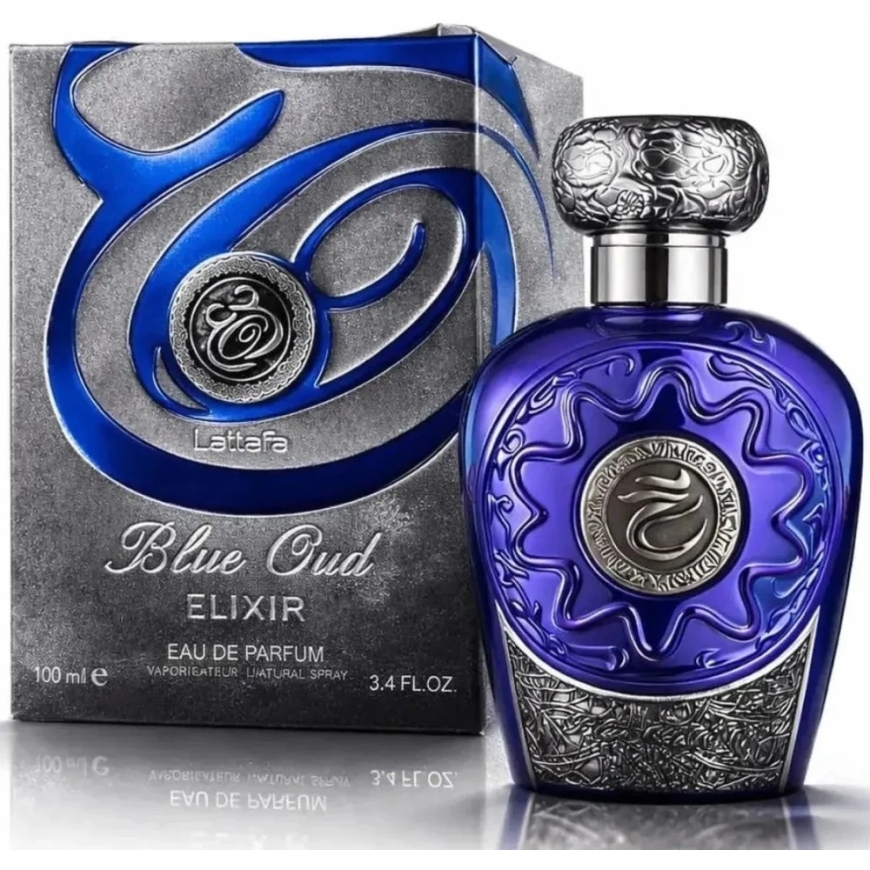 Lattafa Mėlyna Oud Elixir EDP unisex perfumed water, 100 ml – 3