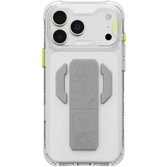 Skinarma Helio CE Grip Stand Case, designed for iPhone 18 Pro / 17 Pro, clear