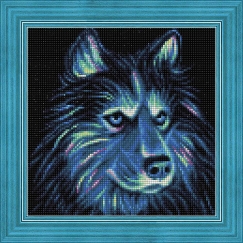 Beldizart Diamond Painting Kit "Neon Husky" AM1711