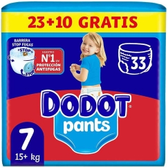 DODOT PANTS vaippahousut koko 7 +17 kg 33 kpl