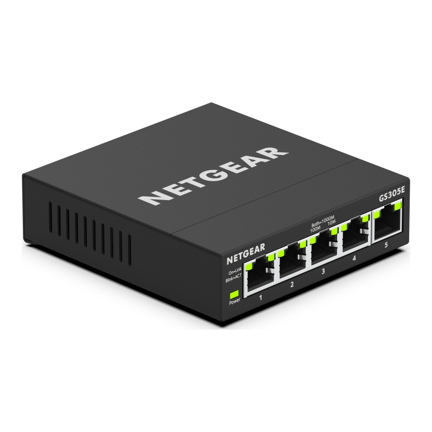 NETGEAR GS305E Juhitav Gigabit Ethernet (10/100/1000) Must