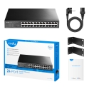 Cudy GS1024 tinklo komutatorius Gigabit Ethernet (10/100/1000) Juoda