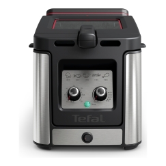 Tefal Clear Duo FR600D Vienas 0,65 L Autonominės 2000 W Gruzdintuvė Juoda, Nerūdijančiojo plieno
