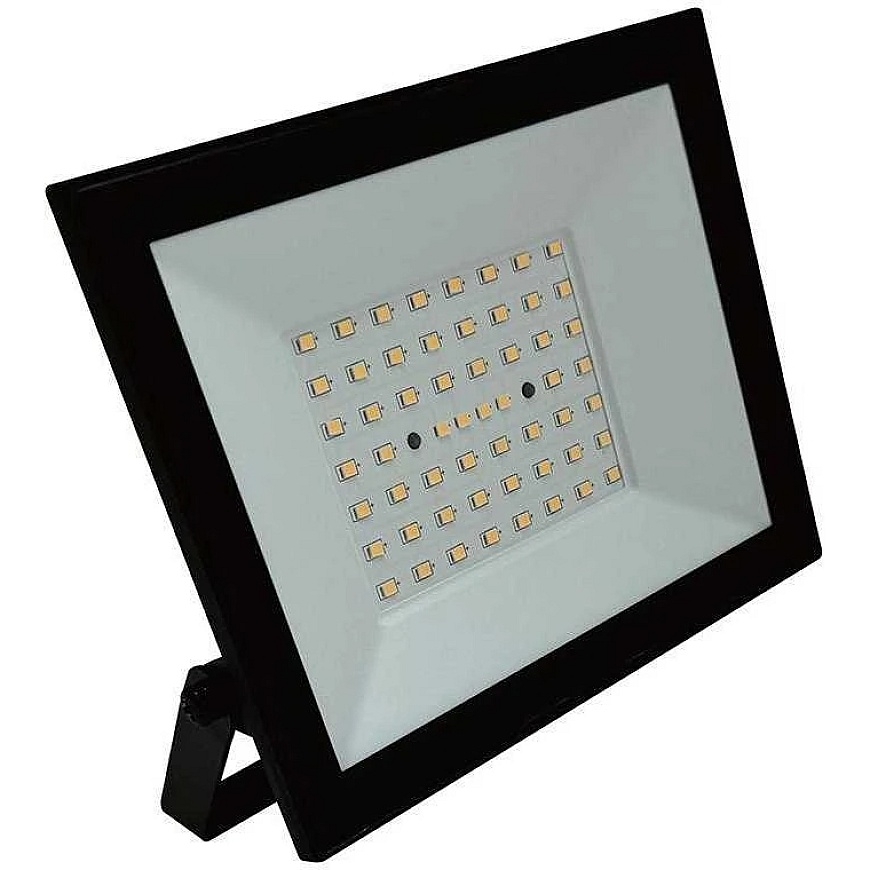 V-tac 50W LED prožektors, melns, 4000K