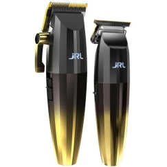 JRL 2in1 Hair Clipper + Trimmer with Charging Station Gold