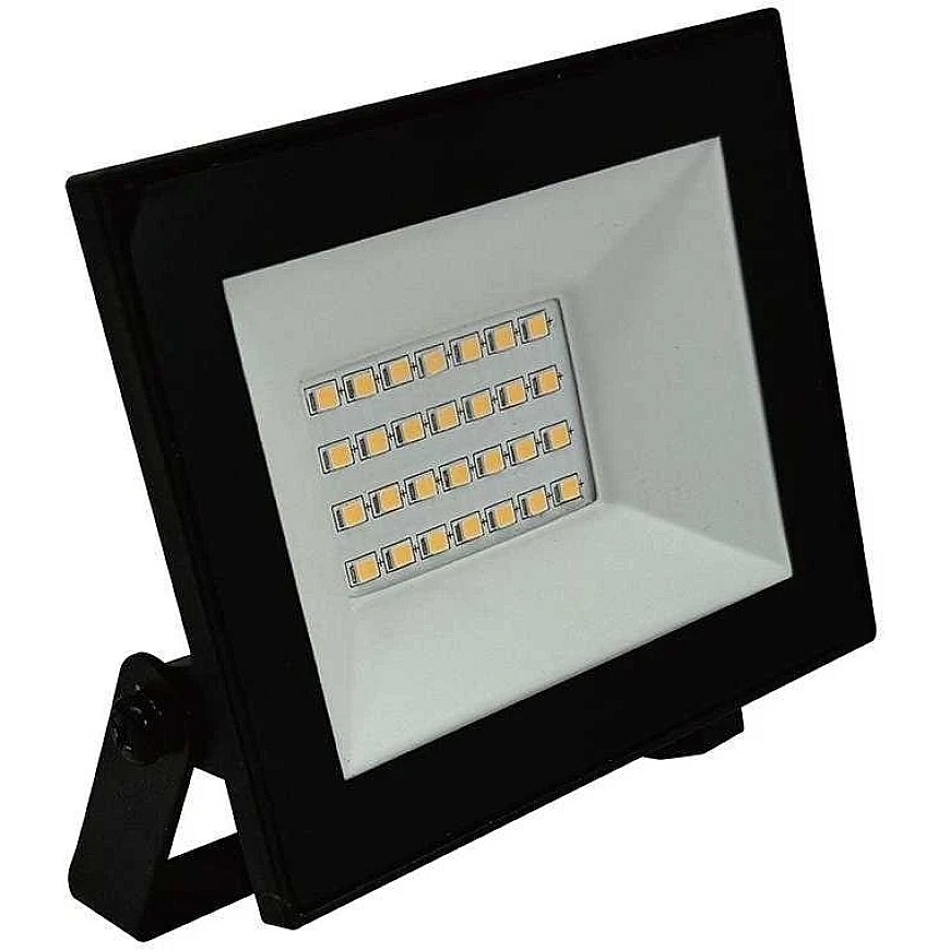 VTAC 20W LED prožektors, melns, 4000K