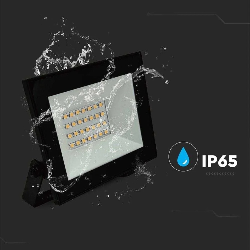 VTAC 20W LED prožektorius, juodas, 4000K – 2