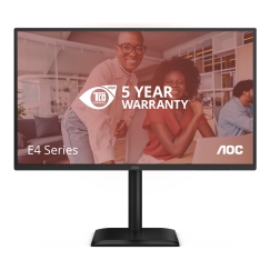 AOC E4 Q27E4CV tietokoneen litteä näyttö 68,6 cm (27") 2560 x 1440 pikseliä Quad HD LED Musta