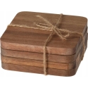 Home Styling Collection Akacijos puidust alused, 4 tk. Home Styling Collection Akacijos puidust alused, 4 tk.