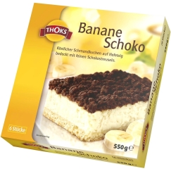 Frozen cake THOKS with bananas and chocolate, 550g