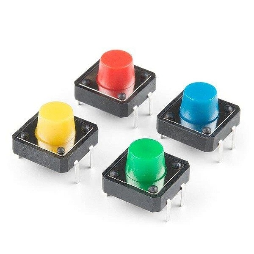 Värvilised nupud, x4, SparkFun PRT-14460