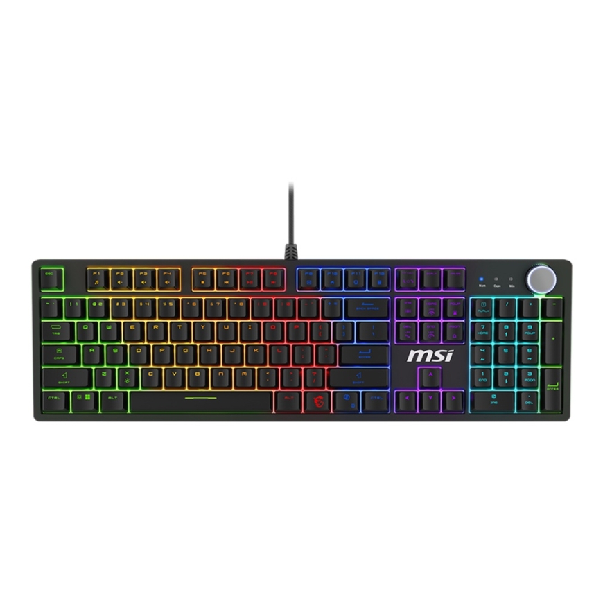MSI FORGE GK320 RED keyboard Gaming USB QWERTY US International Black