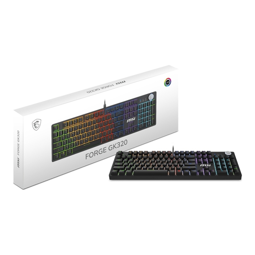 MSI FORGE GK320 RED keyboard Gaming USB QWERTY US International Black – 5