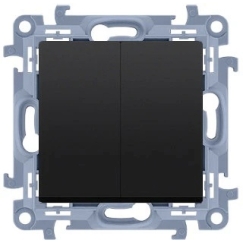 Schneider Electric SIMON 10 CONTACT BLACK MAT UNIVERSAL SWITCH 2X SCREW TERMINALS 10AX 250V