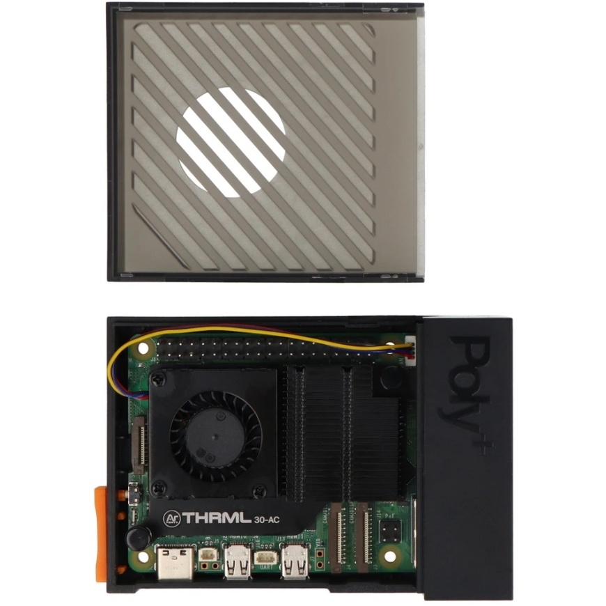 Argon40 Argon Poly+ 5 – ABS case with active 30 mm THRML cooling, designed for Raspberry Pi 5 – black – 3