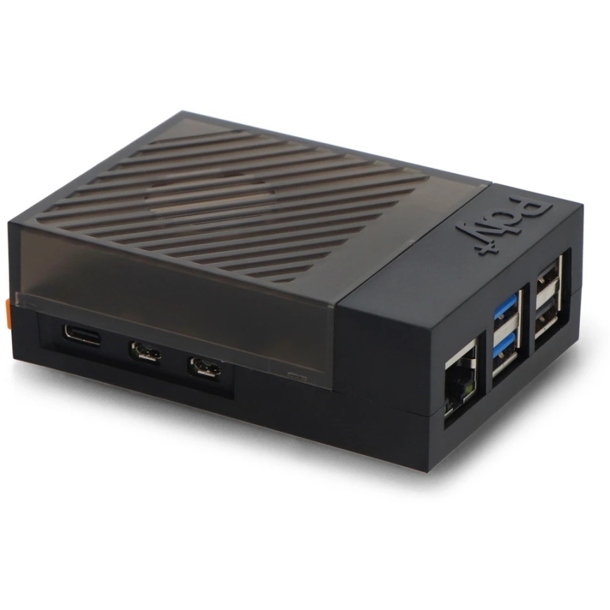 Argon40 Argon Poly+ 5 – ABS case with active 30 mm THRML cooling, designed for Raspberry Pi 5 – black – 4