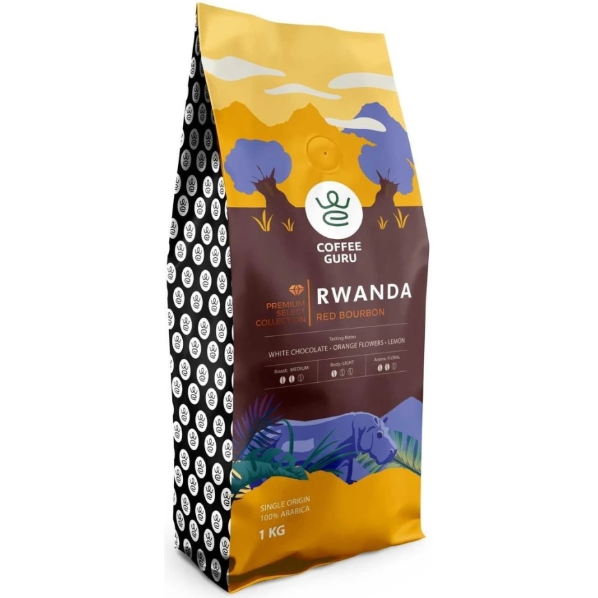 CoffeeGuru Rwanda Whole Bean Coffee 1kg