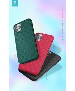 Devia Woven2 Pattern Design Soft Case iPhone 11 Pro Max red