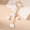 Charming Gold-Plated Pendant with Artificial Pearls