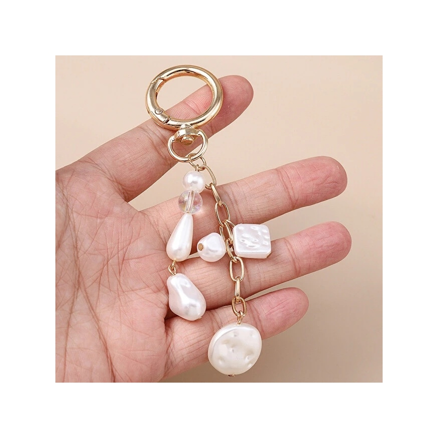 Charming Gold-Plated Pendant with Artificial Pearls – 2