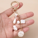 Charming Gold-Plated Pendant with Artificial Pearls