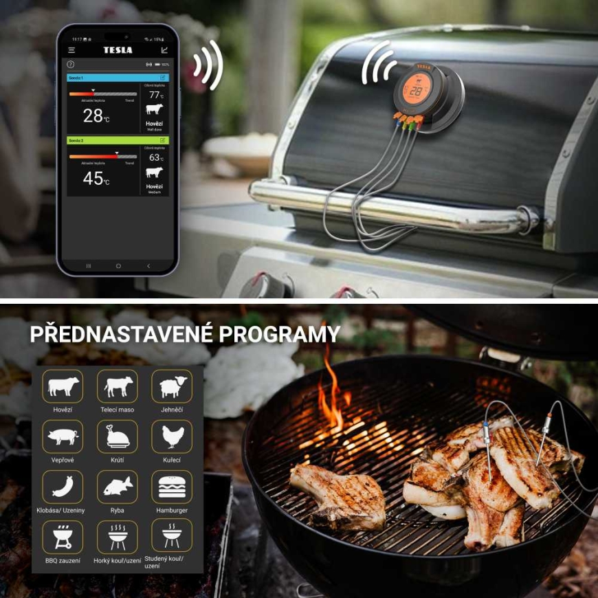 Köökitermomeeter TESLA Cook BBQ150 juhtmeta – 4