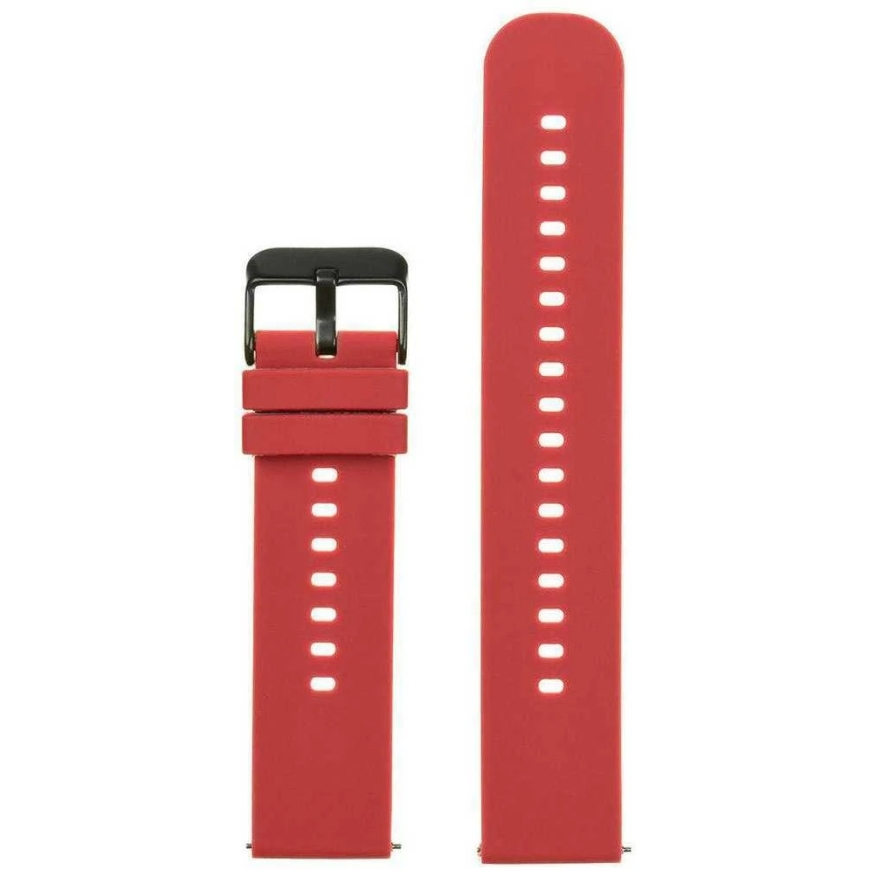 Pacific Rubber Watch Band U27 - red/black - 22mm