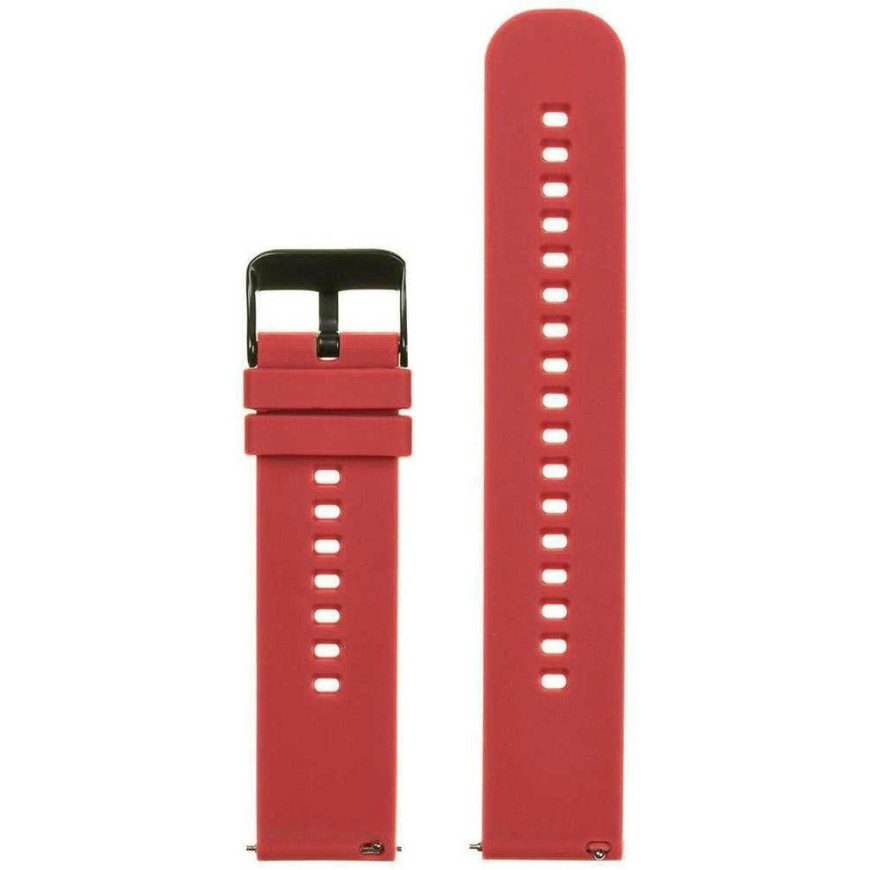 Pacific Rubber Watch Band U27 - red/black - 22mm – 2