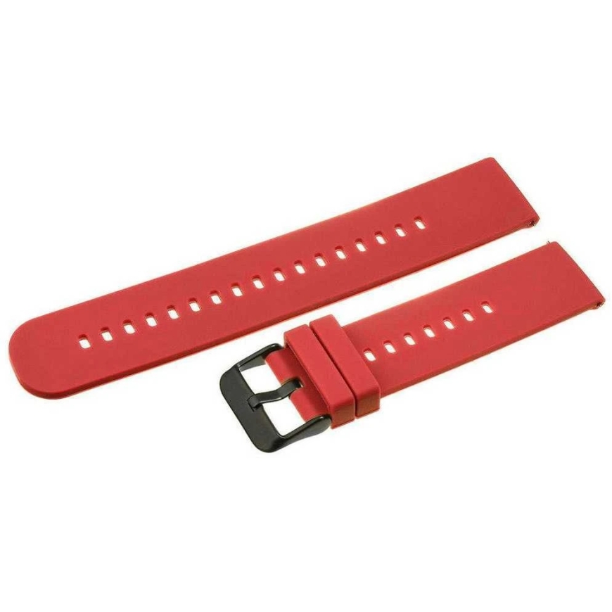 Pacific Rubber Watch Band U27 - red/black - 22mm – 3