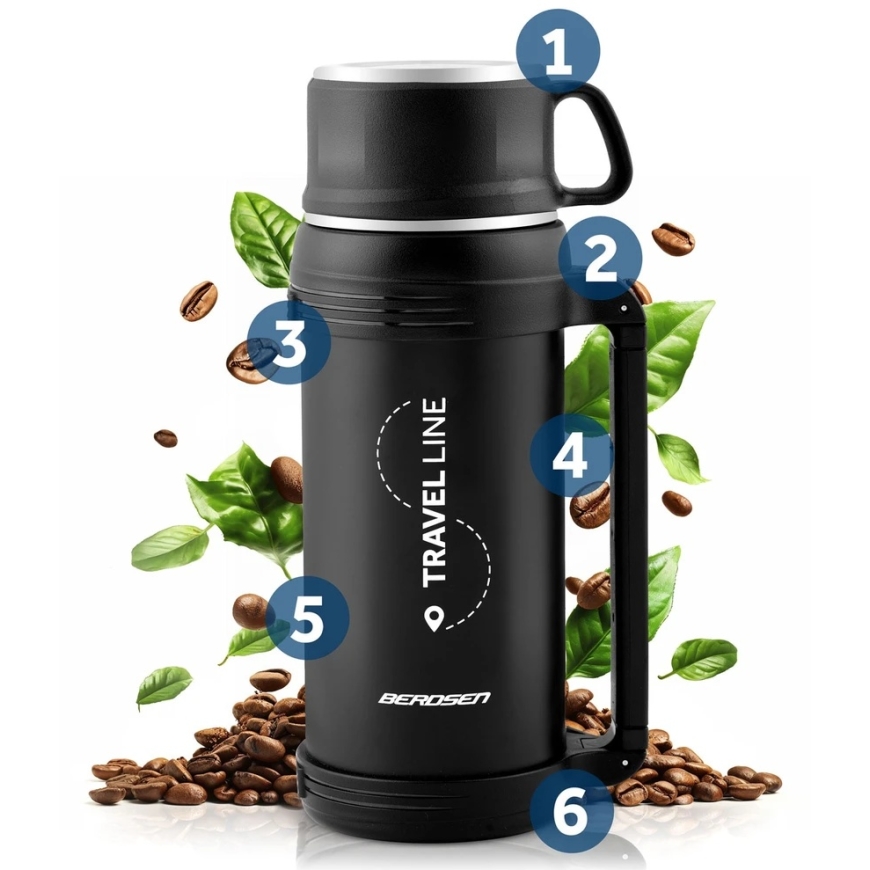 Berdsen Vacuum Flask 1500 ml BD-781 Black – 3