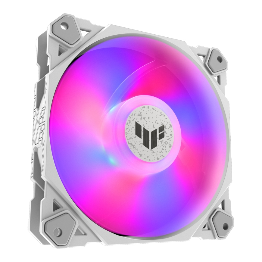 ASUS TUF GAMING TF120 ARGB WHITE EDITION Tietokonekotelo Ilmanjäähdytin 12 cm Valkoinen 1 kpl – 4