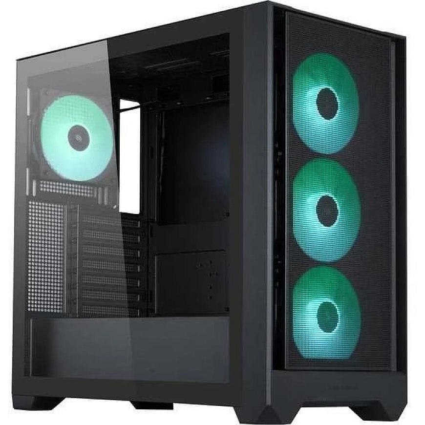 Silentware „Flow 110 A-RGB“ (musta, karka laskeutv)